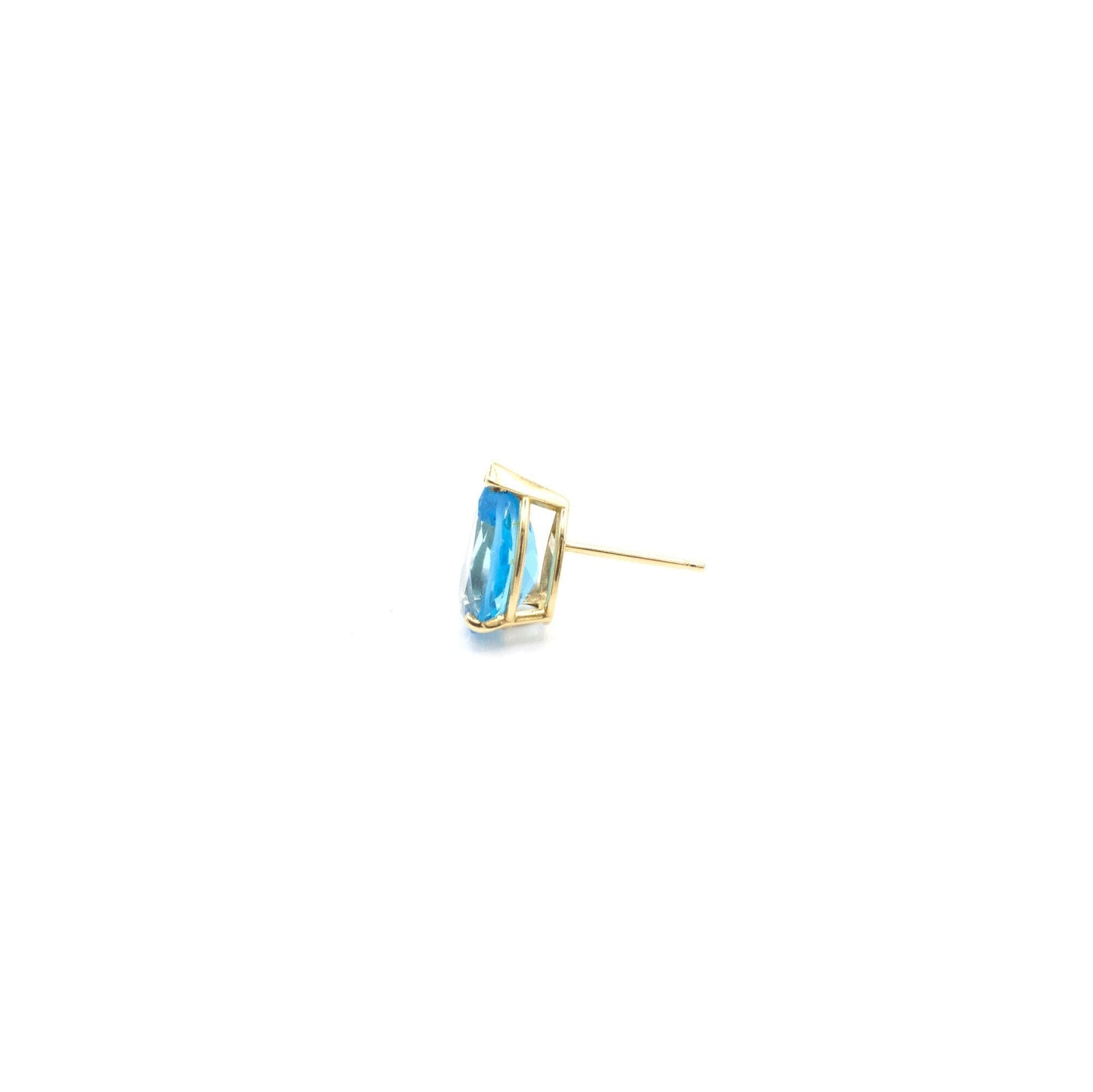 Vintage Ohrstecker aus 14K Gelbgold mit echtem Topas