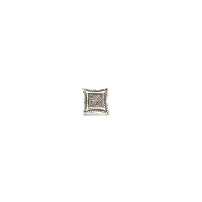 Vintage Echtdiamant und Sterlingsilber [Einzelner] Ohrring