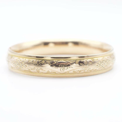 Viktorianisches Armreif um 1900, 14K Gold Filled, geätzt, CAMS Co