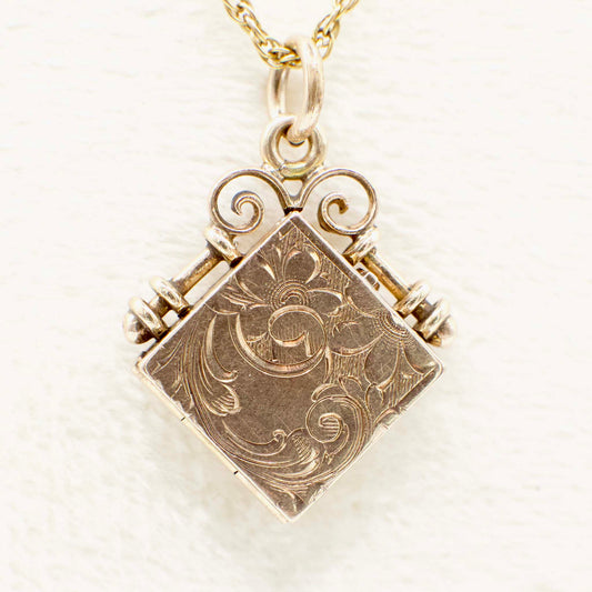 Antique Wightman & Hough Co. Circa 1890 Victorian 12K Gold Filled Album Locket