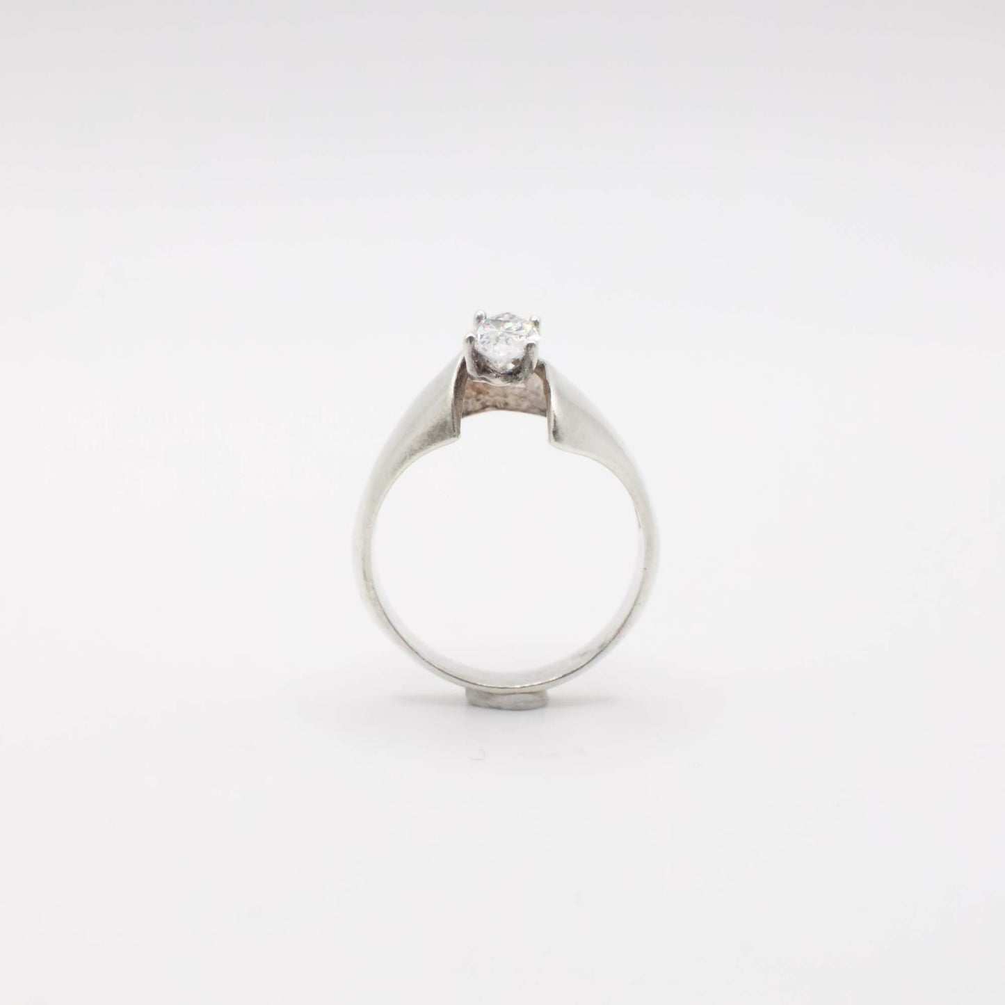 Vintage Marquis-Diamantimitation-Ring in Sterlingsilber