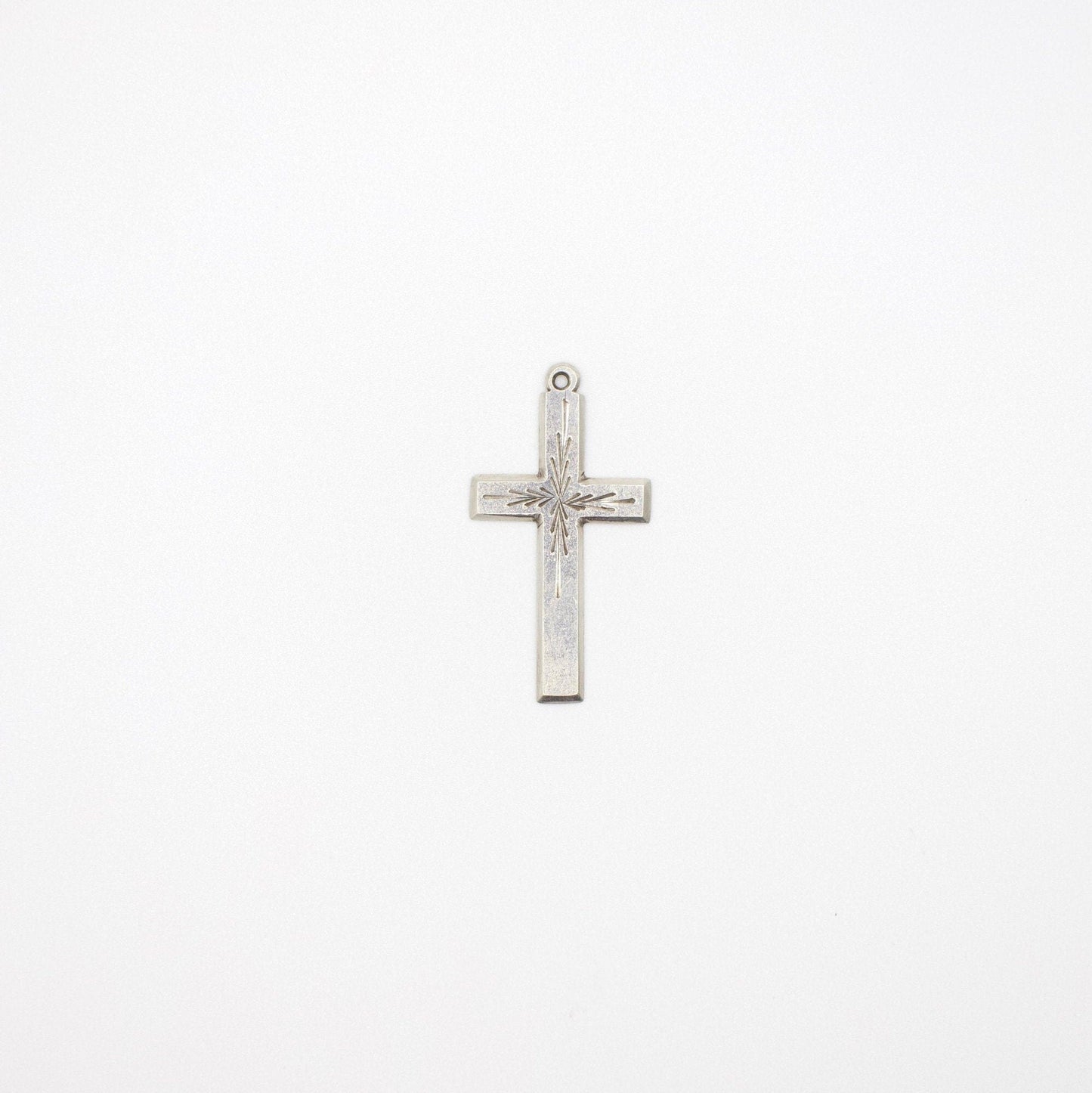 Vintage Silber Kreuz-Anhänger