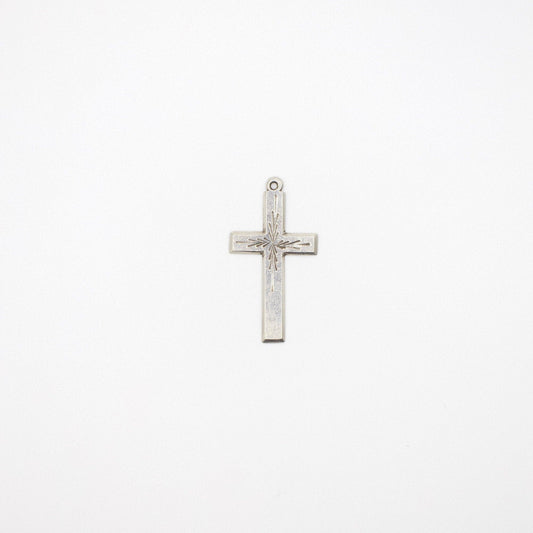 Vintage Silber Kreuz-Anhänger