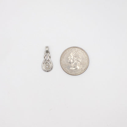 Vintage-Anhänger aus echtem Diamant und Sterlingsilber