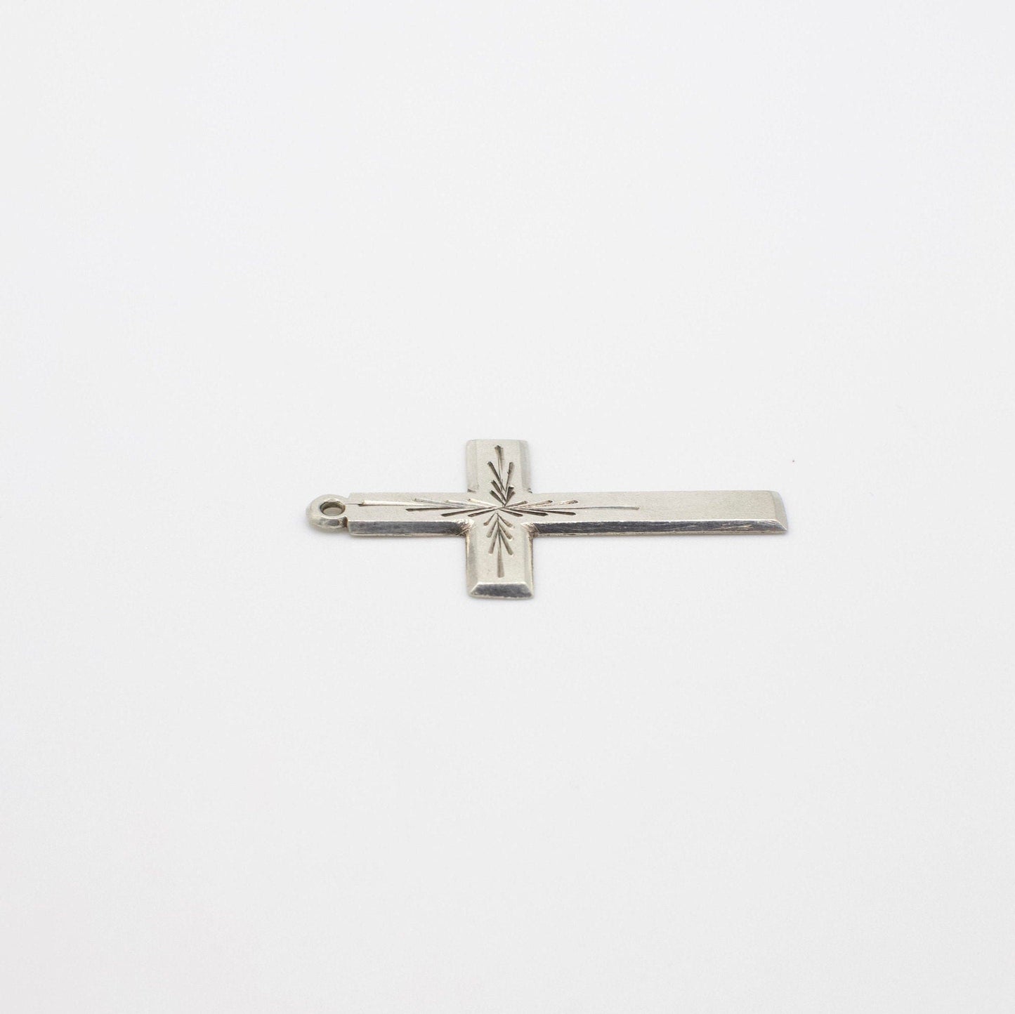 Vintage Silber Kreuz-Anhänger