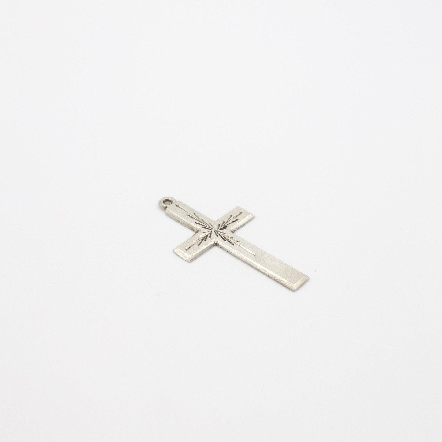 Vintage Silber Kreuz-Anhänger