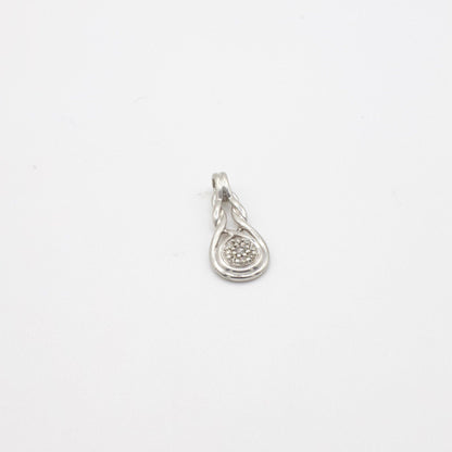 Vintage-Anhänger aus echtem Diamant und Sterlingsilber