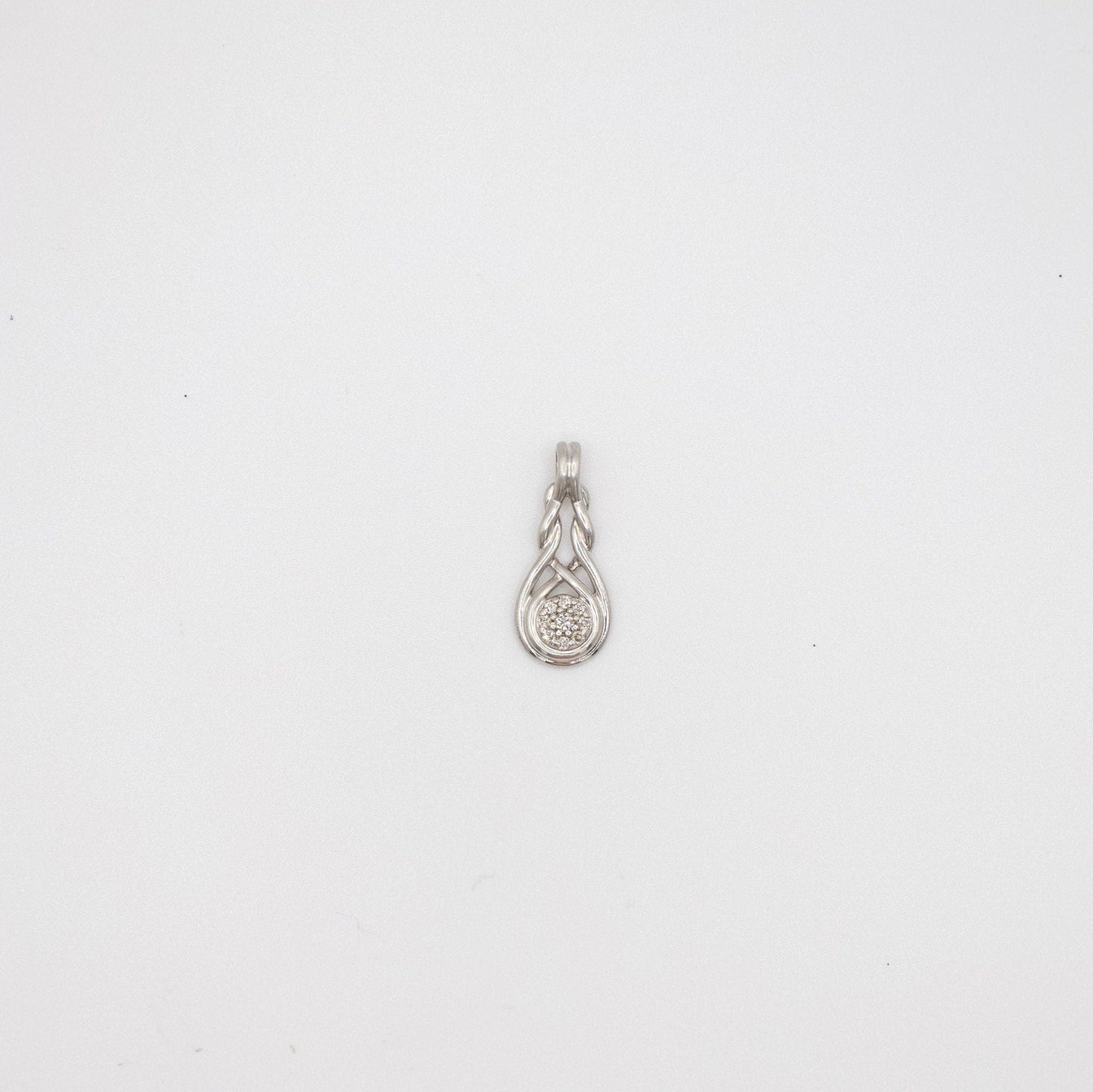 Vintage-Anhänger aus echtem Diamant und Sterlingsilber