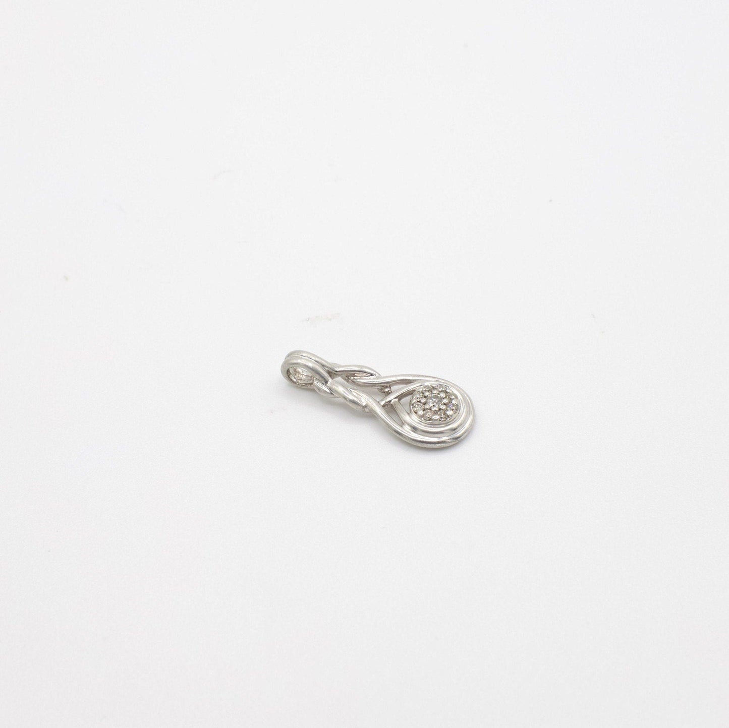 Vintage-Anhänger aus echtem Diamant und Sterlingsilber