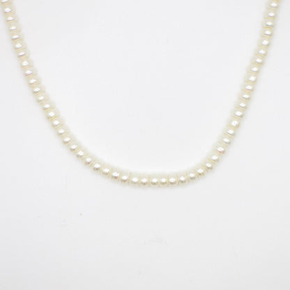 Vintage 14K Yellow Gold Honora Button Pearl Necklace and Bracelet Set