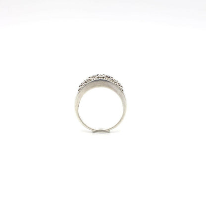 Vintage Ring aus echtem Diamant und Sterlingsilber